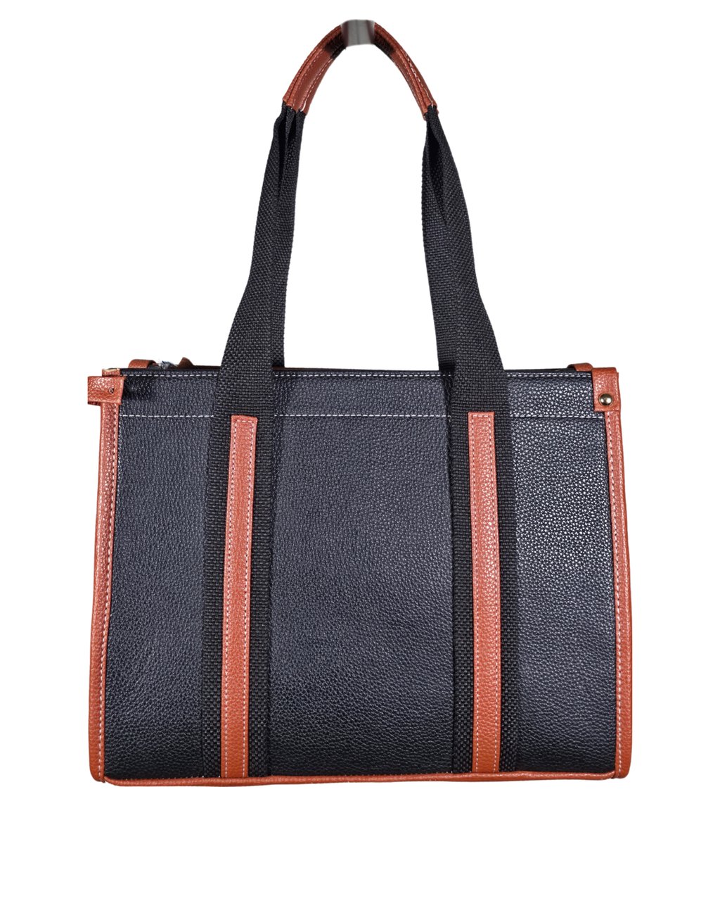 Dual Tone Lether Tote Bag