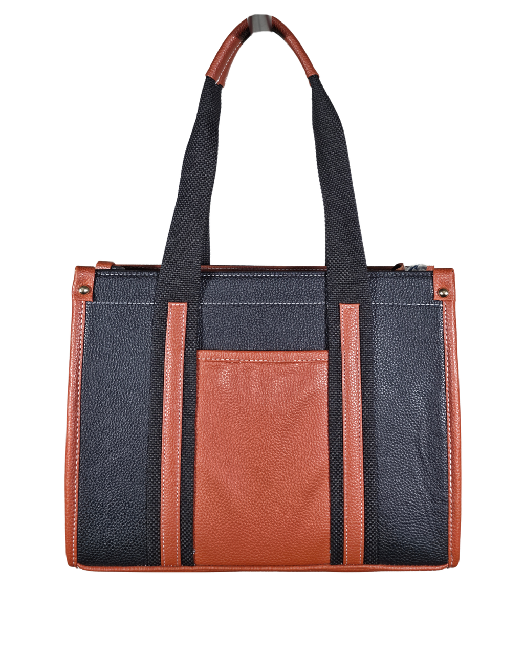 Dual Tone Lether Tote Bag