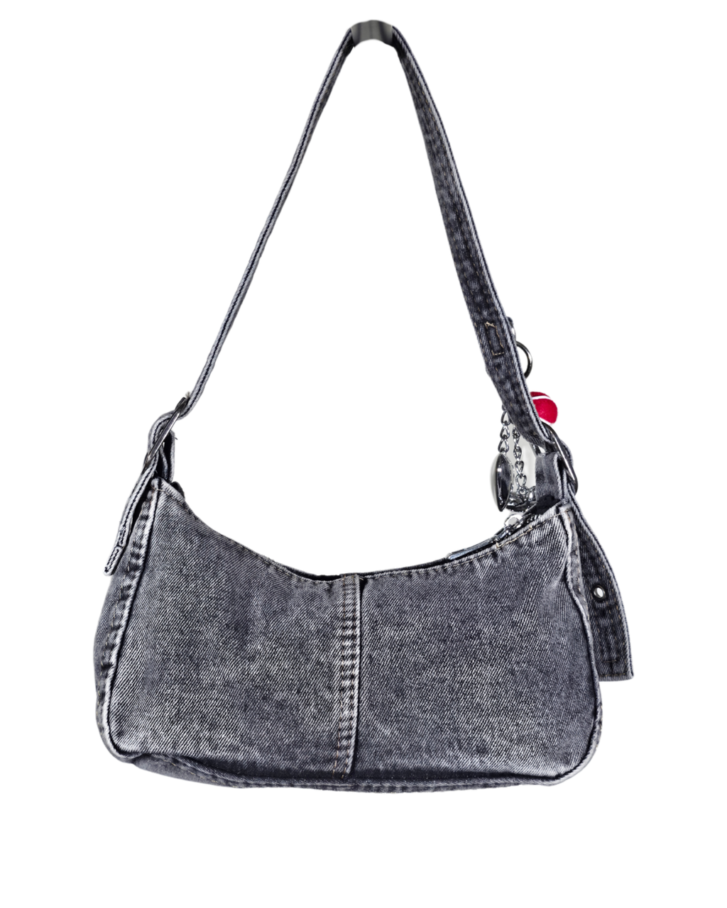 Vintage Grey Washed Denim Hand Bag