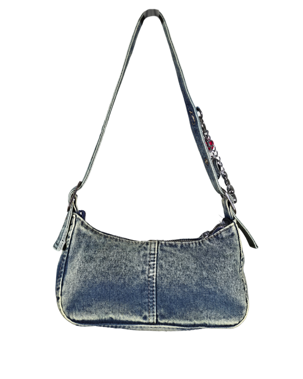 Vintage Blue Washed Denim Handbag